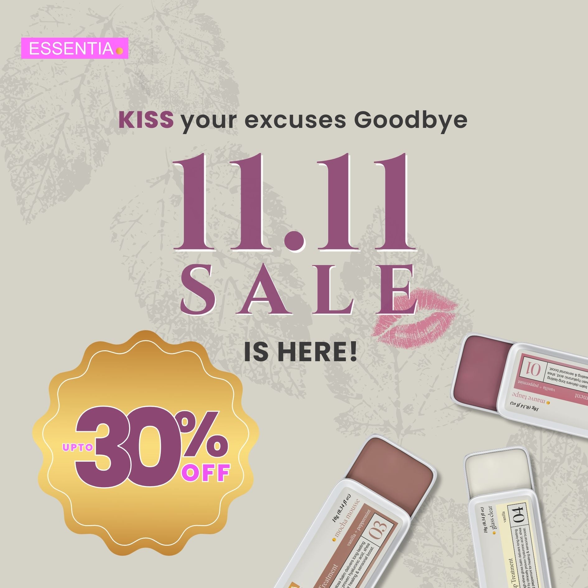 11.11 Sale – Essentia Hyaluronic Lip Treatments